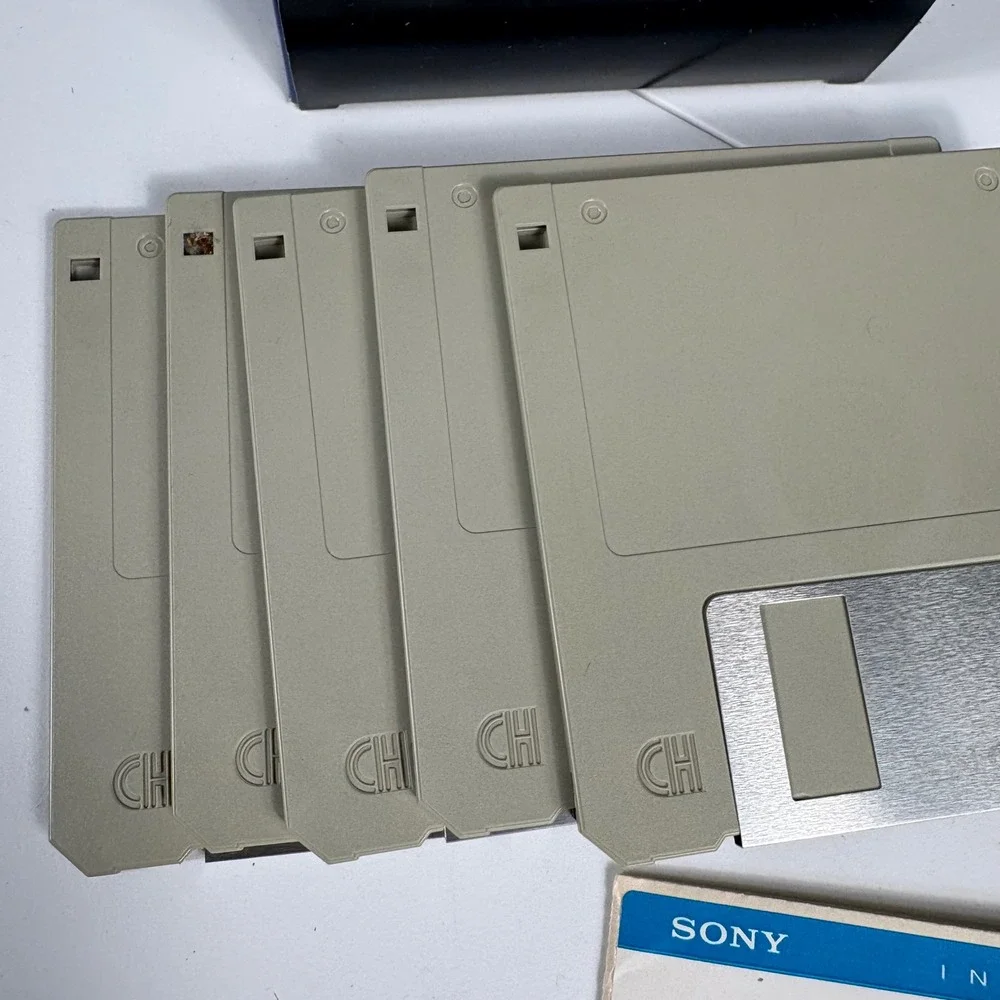 Vintage Sony 3.5 Floppy Disks Lot‎ IBM Formatted DS HD New Old Stock